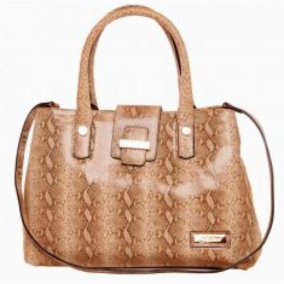 Bijoux Python Print Italian Leather Office Handbag - Picture 4 of 4
